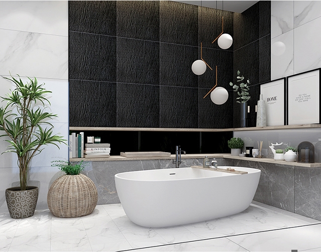 विला के लिए शिस्ट-बनावट वाली मैट टाइलें