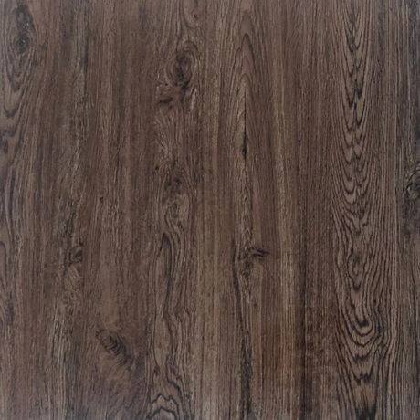 600*600 भूरा-भूरा लकड़ी का अनाज चमकता हुआ चीनी मिट्टी के बरतन टाइल