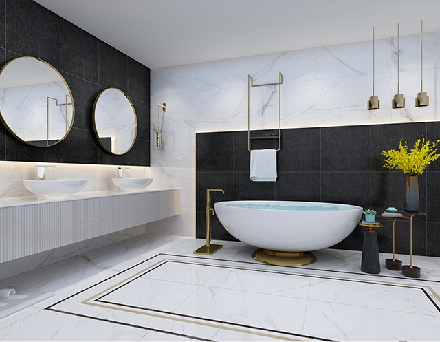 बाथरूम के लिए मैट टाइल्स