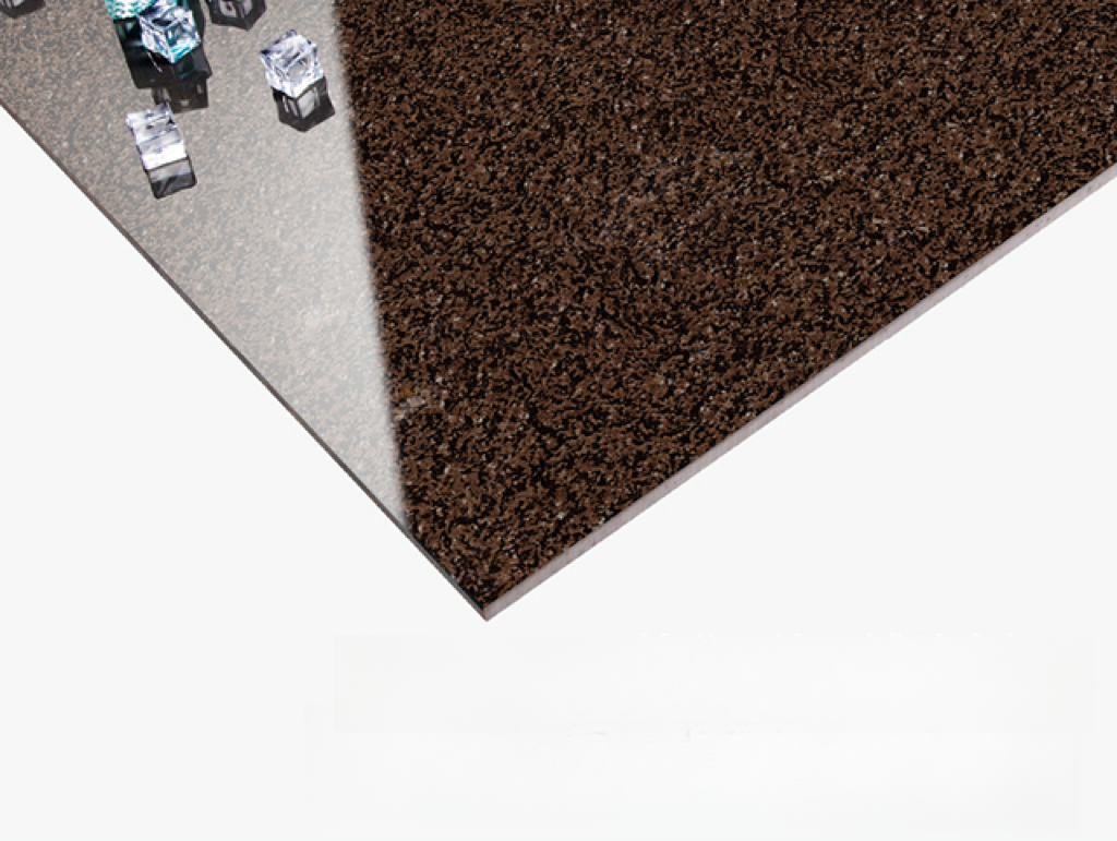 ग्रेनाइट से प्रेरित चमकती हुई चीनी मिट्टी की टाइल